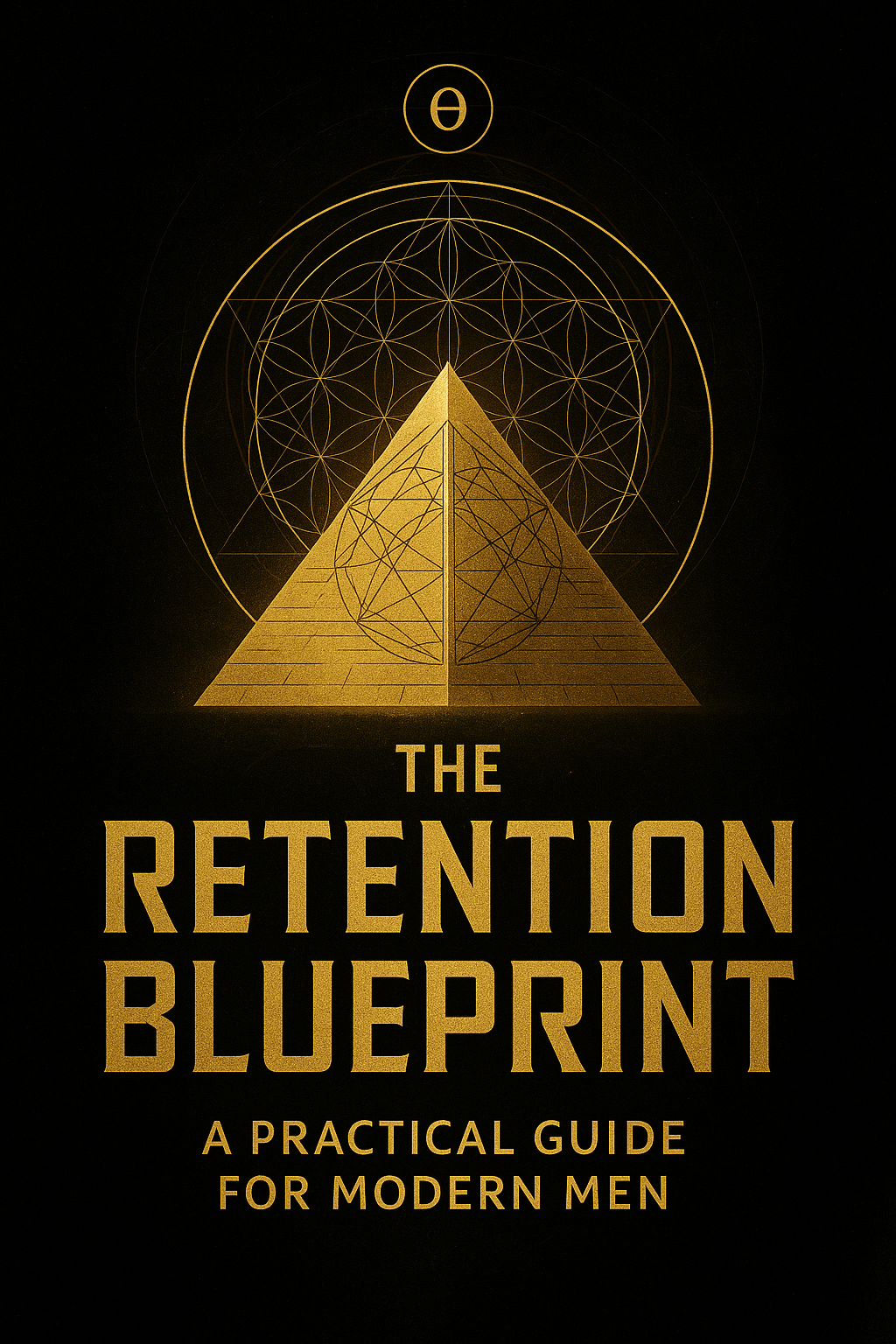 The Retention Blueprint book cover by Sebastian Caine — a practical guide for modern men covering semen retention, meditation, carnivore diet, intermittent fasting and exercise